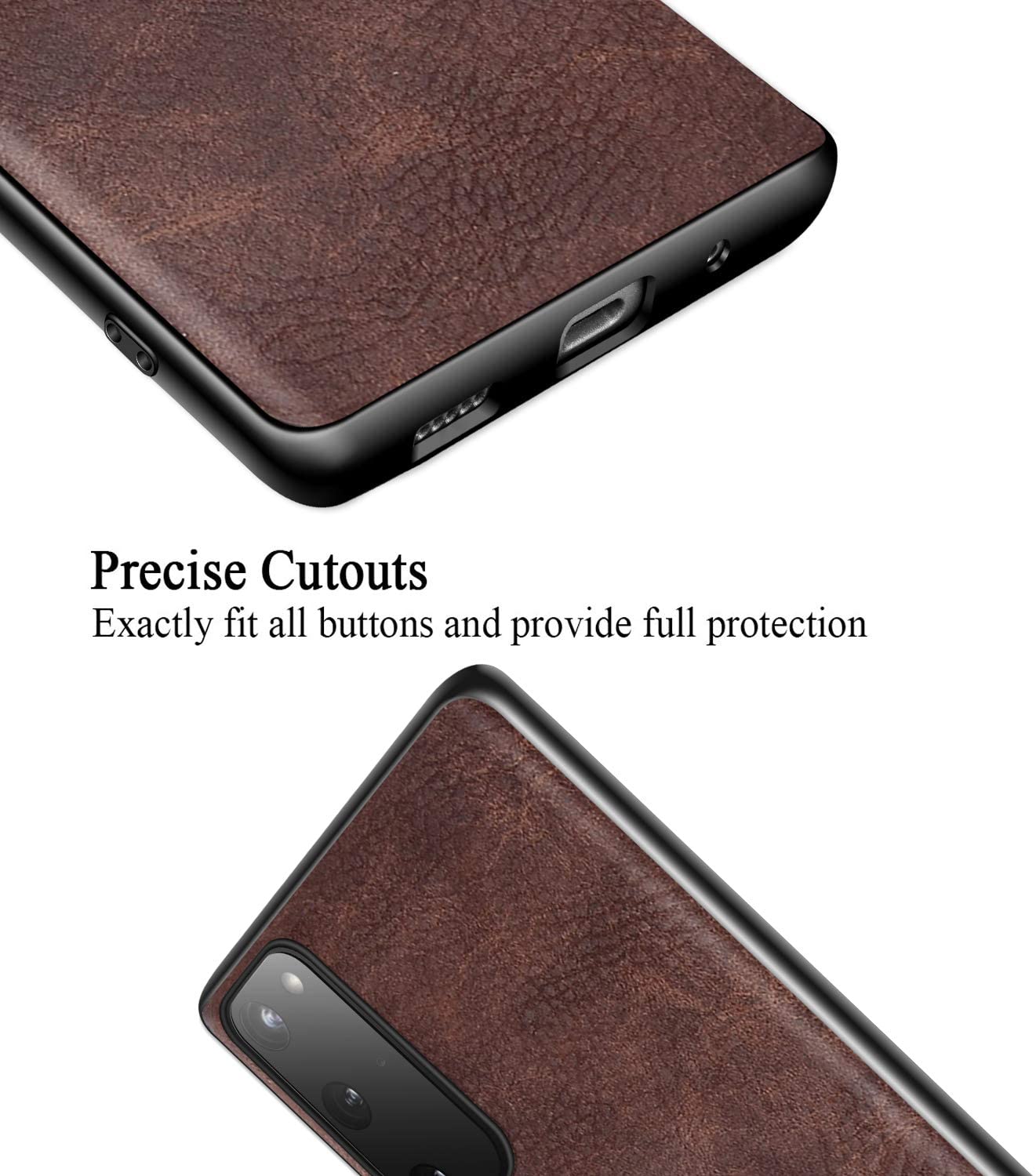 Samsung Galaxy S20 FE 360 degree protection leather back case cover by excelsior