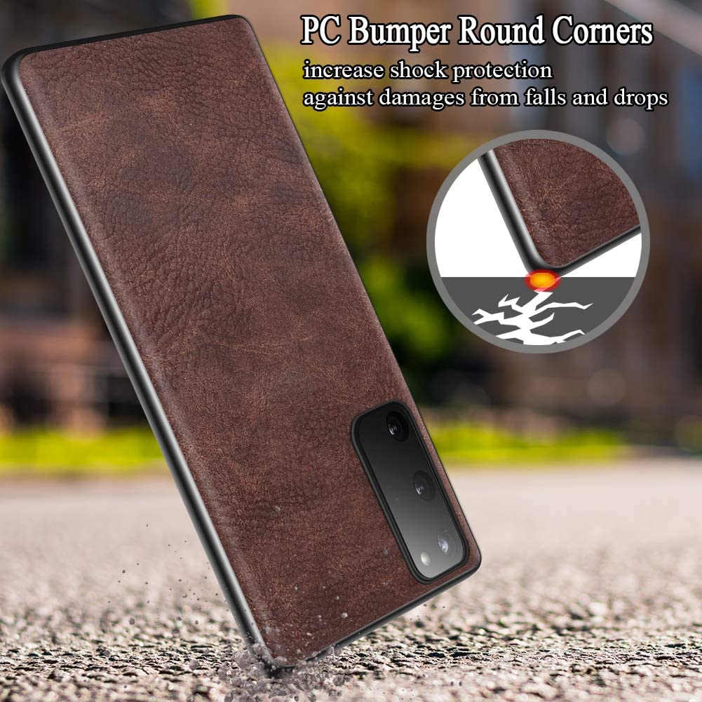 Samsung Galaxy S20 FE 360 degree protection leather back case cover by excelsior