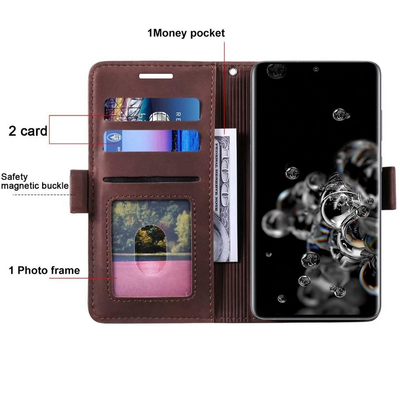Excelsior Premium PU Leather Wallet flip Cover Case For Samsung Galaxy S20 Ultra