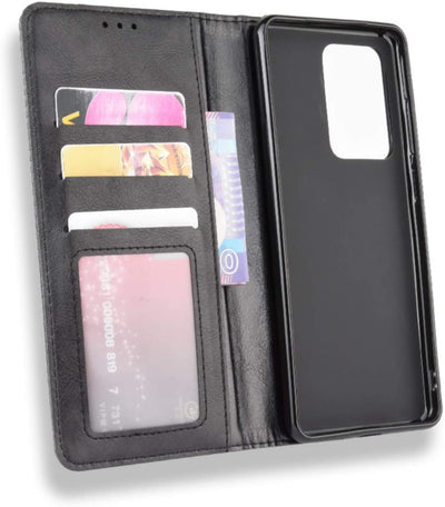 Samsung Galaxy S20 Ultra full body protection Leather Wallet flip case cover by Excelsior