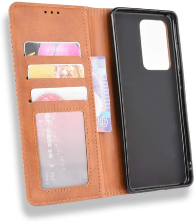 Samsung Galaxy S20 Ultra full body protection Leather Wallet flip case cover by Excelsior