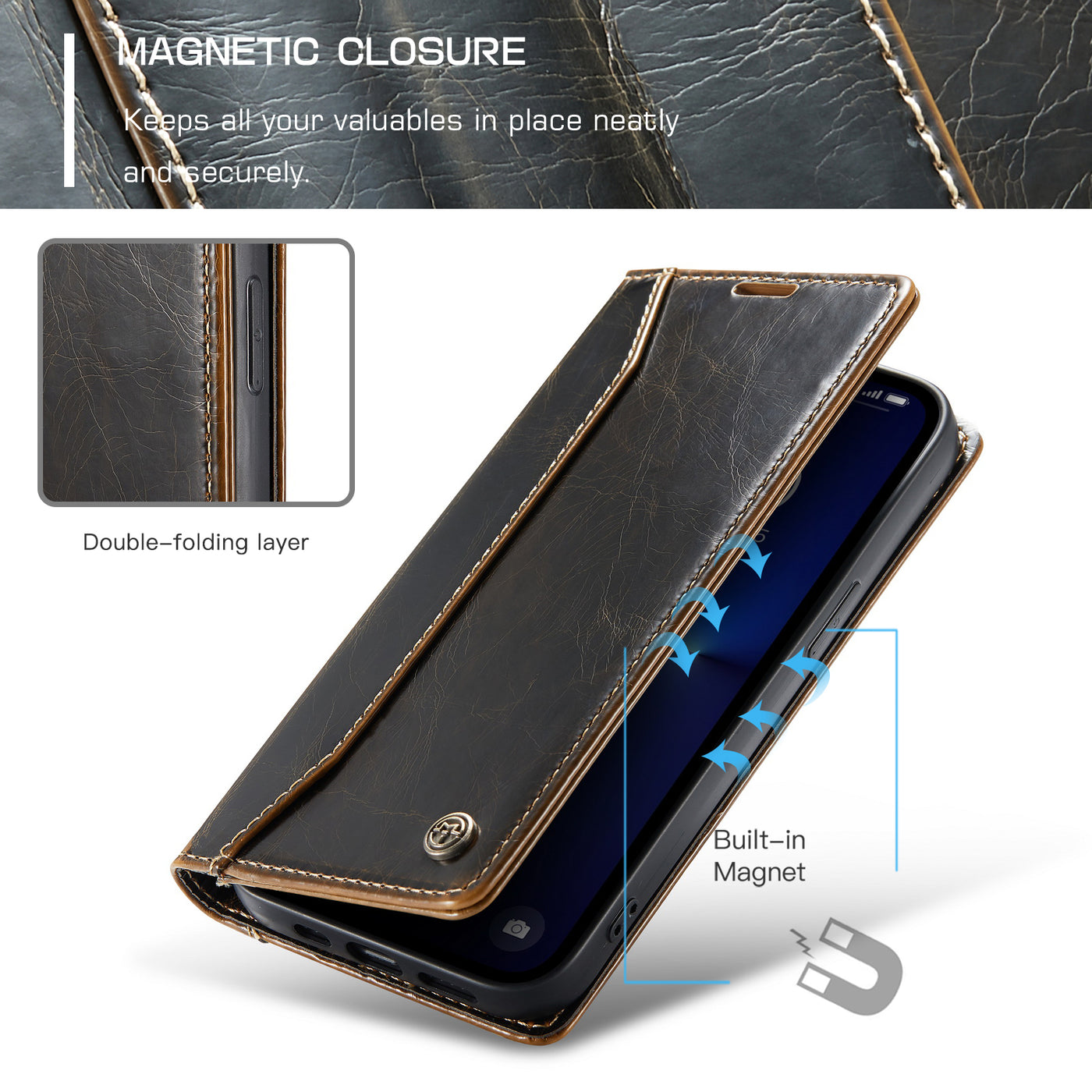 Excelsior Premium PU Leather Wallet flip Cover Case For Samsung Galaxy S21 FE 5G