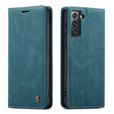 Samsung Galaxy S21 FE full body protection Leather Wallet flip case cover by Excelsior
