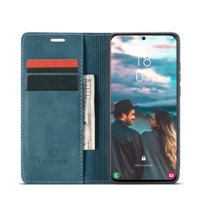 Excelsior Premium PU Leather Wallet flip Cover Case For Samsung Galaxy S21 FE 5G