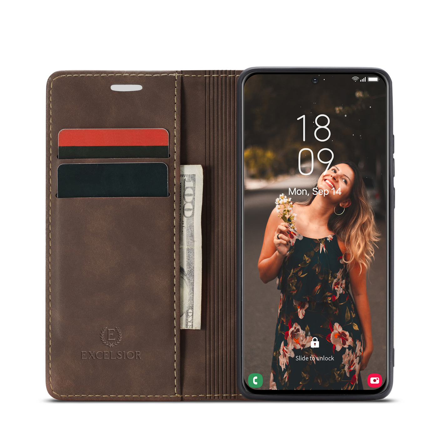 Excelsior Premium PU Leather Wallet flip Cover Case For Samsung Galaxy S21 FE 5G