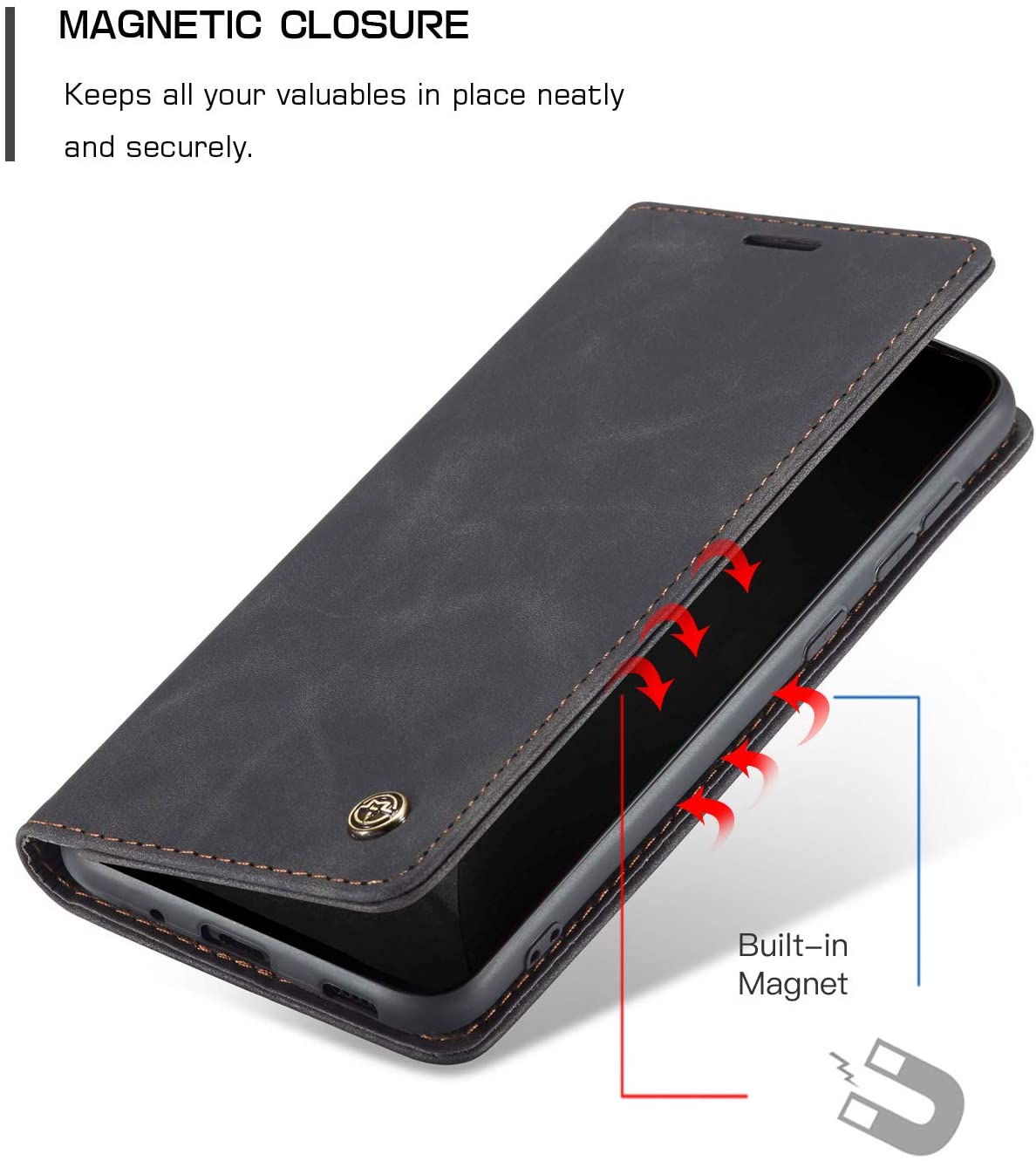 Samsung Galaxy S21 Plus magnetic flip wallet case cover