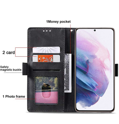 Excelsior Premium Leather Wallet flip Cover Case For Samsung Galaxy S21 FE