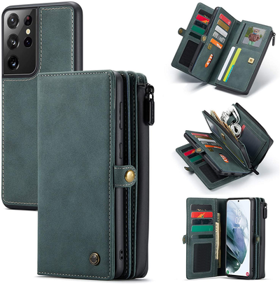 Excelsior Premium Multifunctional Leather Wallet Flip Cover Case For Samsung Galaxy S21 Ultra