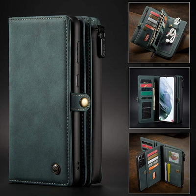 Excelsior Premium Multifunctional Leather Wallet Flip Cover Case For Samsung Galaxy S21 Ultra