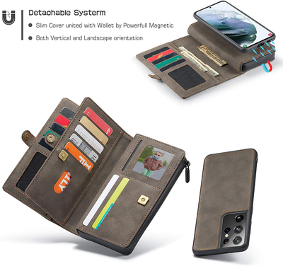 Excelsior Premium Multifunctional Leather Wallet Flip Cover Case For Samsung Galaxy S21 Ultra