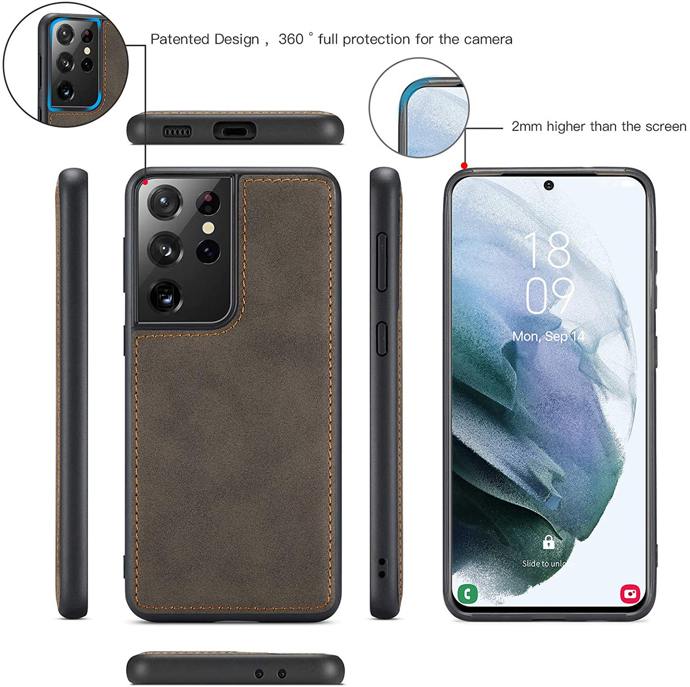 Excelsior Premium Multifunctional Leather Wallet Flip Cover Case For Samsung Galaxy S21 Ultra