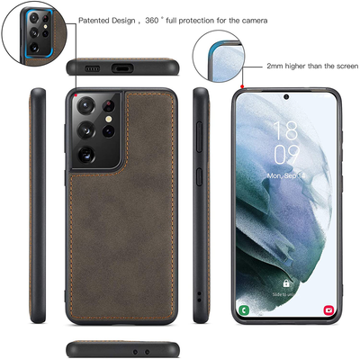 Excelsior Premium Multifunctional Leather Wallet Flip Cover Case For Samsung Galaxy S21 Ultra