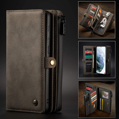 Excelsior Premium Multifunctional Leather Wallet Flip Cover Case For Samsung Galaxy S21 Ultra