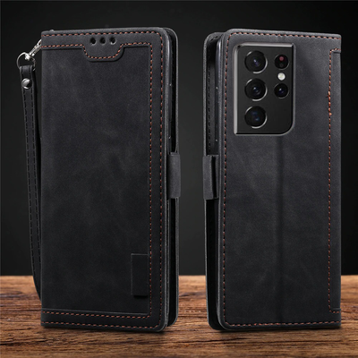Excelsior Premium PU Leather Wallet flip Cover Case For Samsung Galaxy S21 Ultra