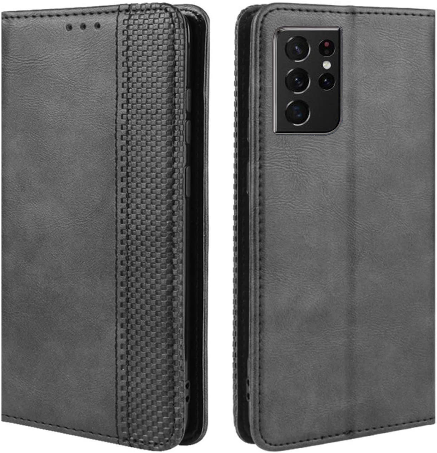 Excelsior Premium Leather Wallet flip Cover Case For Samsung Galaxy S21 Ultra