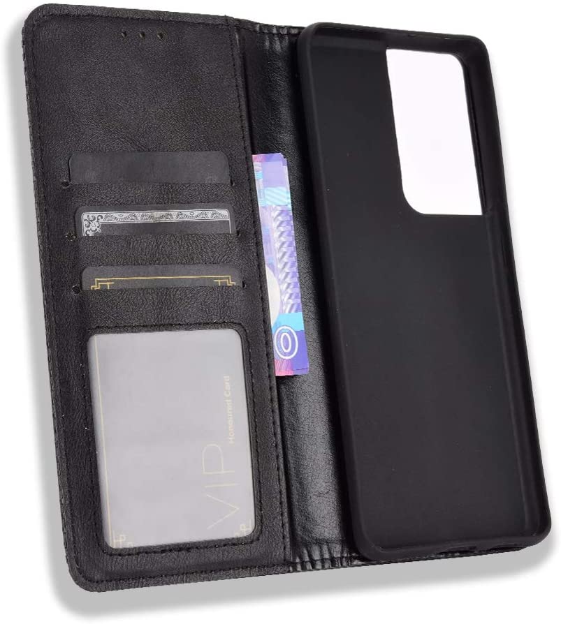 Excelsior Premium Leather Wallet flip Cover Case For Samsung Galaxy S21 Ultra
