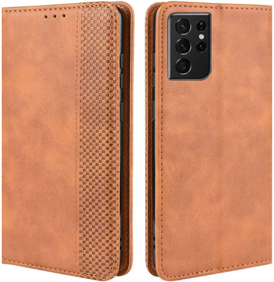 Excelsior Premium Leather Wallet flip Cover Case For Samsung Galaxy S21 Ultra