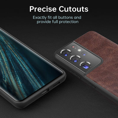 Excelsior Premium PU Leather Back Cover case For Samsung Galaxy S21 Ultra