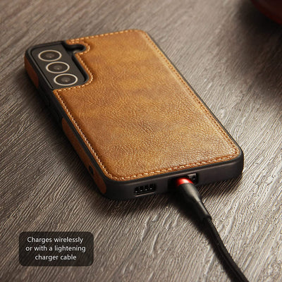 Samsung Galaxy S22 leather back case cover