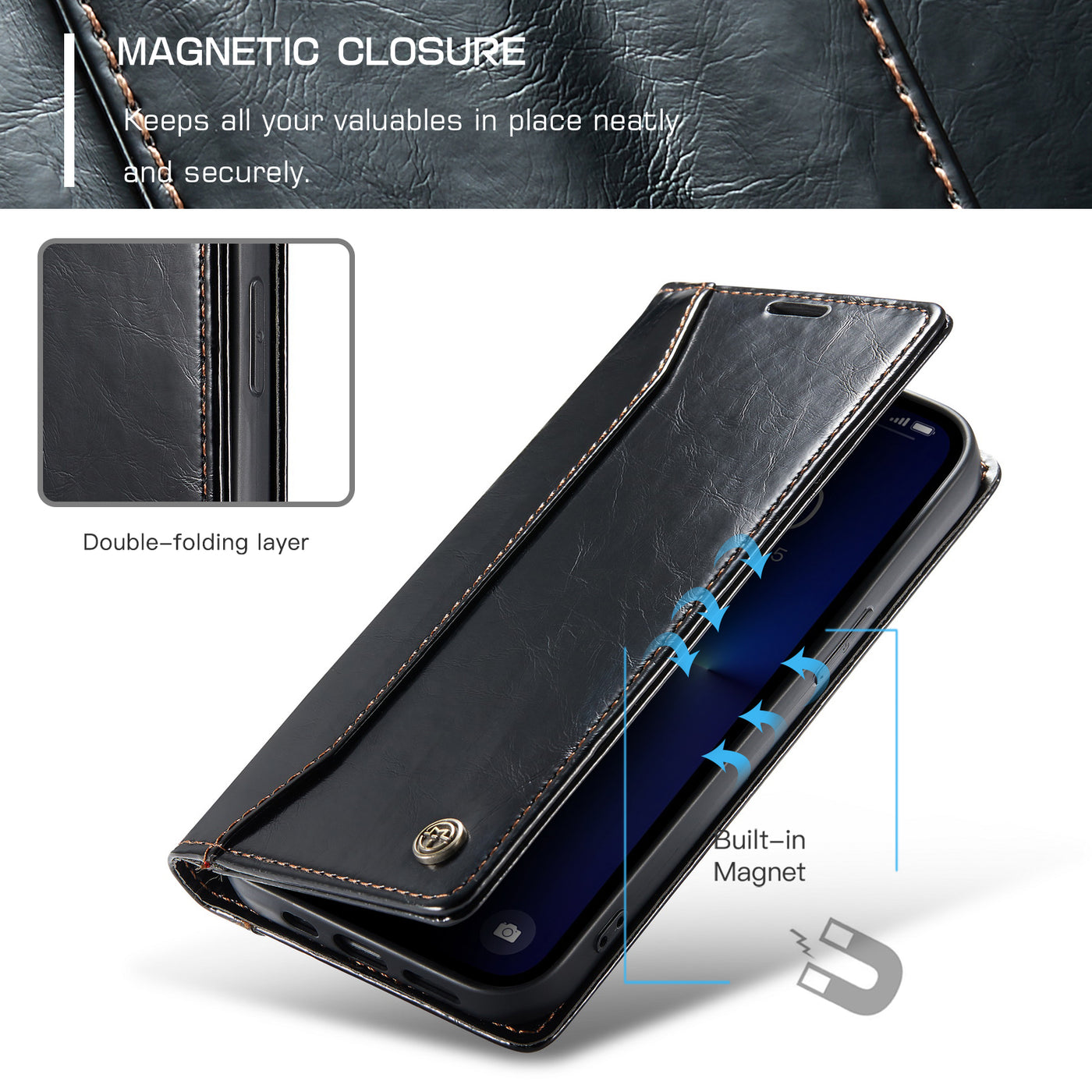 Excelsior Premium PU Leather Wallet flip Cover Case For Samsung Galaxy S22 Ultra