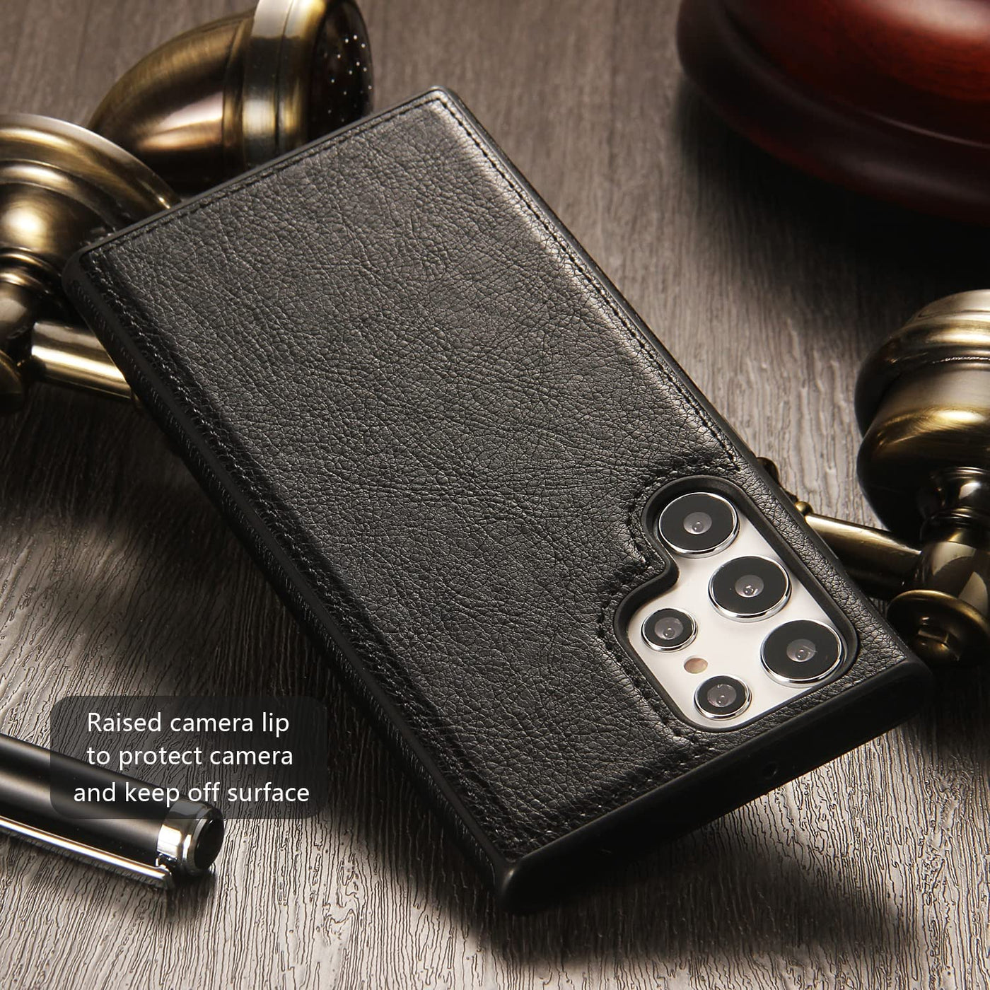 Excelsior Premium PU Leather Back Cover case For Samsung Galaxy S22 Ultra