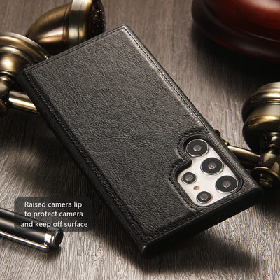 Excelsior Premium PU Leather Back Cover case For Samsung Galaxy S22 Ultra