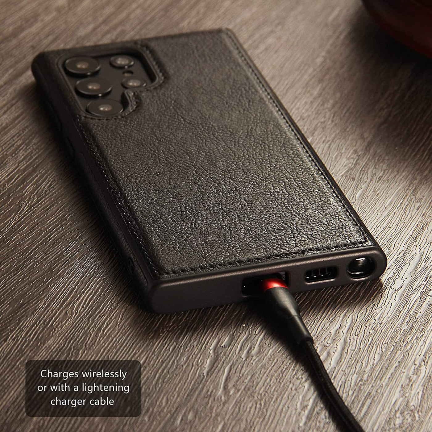 Excelsior Premium PU Leather Back Cover case For Samsung Galaxy S22 Ultra