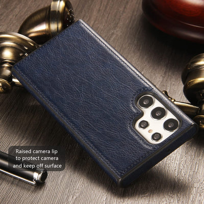 Excelsior Premium PU Leather Back Cover case For Samsung Galaxy S22 Ultra