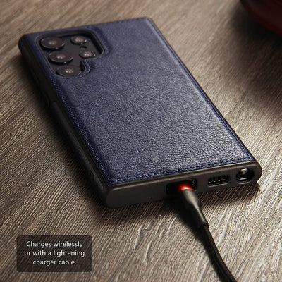 Excelsior Premium PU Leather Back Cover case For Samsung Galaxy S22 Ultra