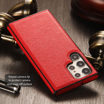 Excelsior Premium PU Leather Back Cover case For Samsung Galaxy S22 Ultra