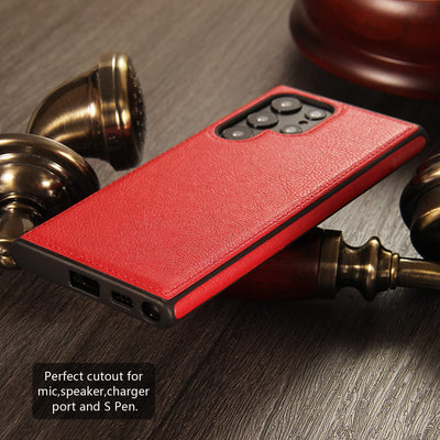 Excelsior Premium PU Leather Back Cover case For Samsung Galaxy S22 Ultra
