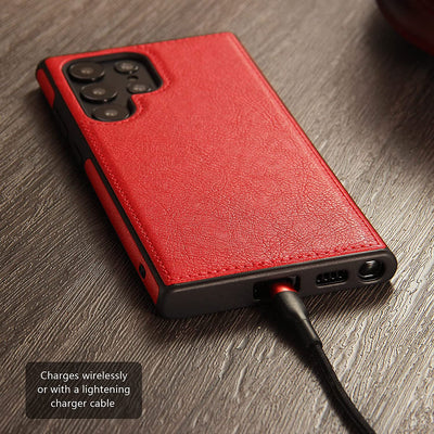 Excelsior Premium PU Leather Back Cover case For Samsung Galaxy S22 Ultra