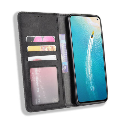 Excelsior Premium Leather Wallet Flip Cover Case For Vivo V17