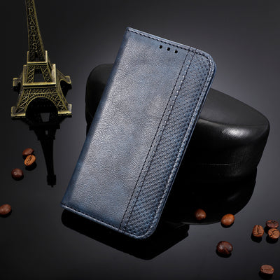 Vivo V17 blue color leather wallet flip cover case By excelsior