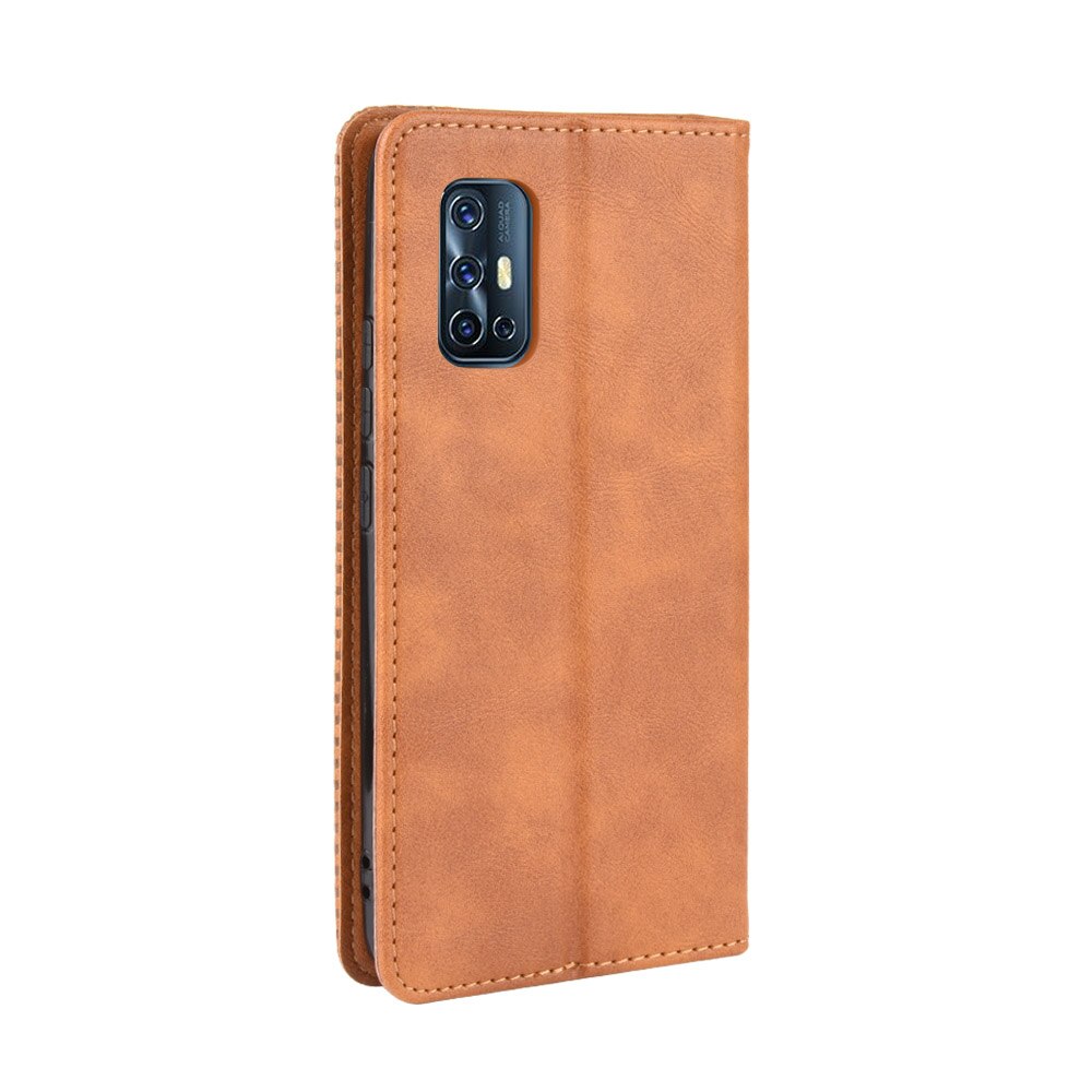 Excelsior Premium Leather Wallet Flip Cover Case For Vivo V17