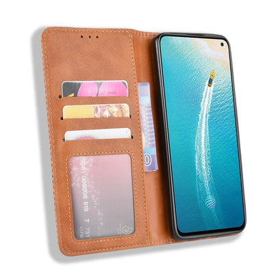 Excelsior Premium Leather Wallet Flip Cover Case For Vivo V17