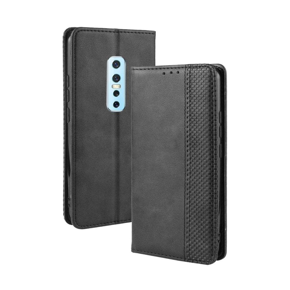 Excelsior Premium Leather Wallet flip Cover Case For Vivo V17 Pro