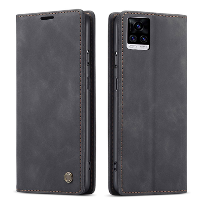 Excelsior Premium Leather Wallet flip Cover Case For Vivo V20 Pro