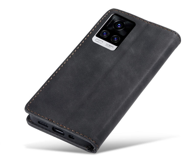 Excelsior Premium Leather Wallet flip Cover Case For Vivo V20 Pro