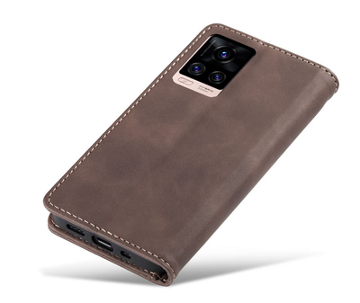 Excelsior Premium Leather Wallet flip Cover Case For Vivo V20 Pro