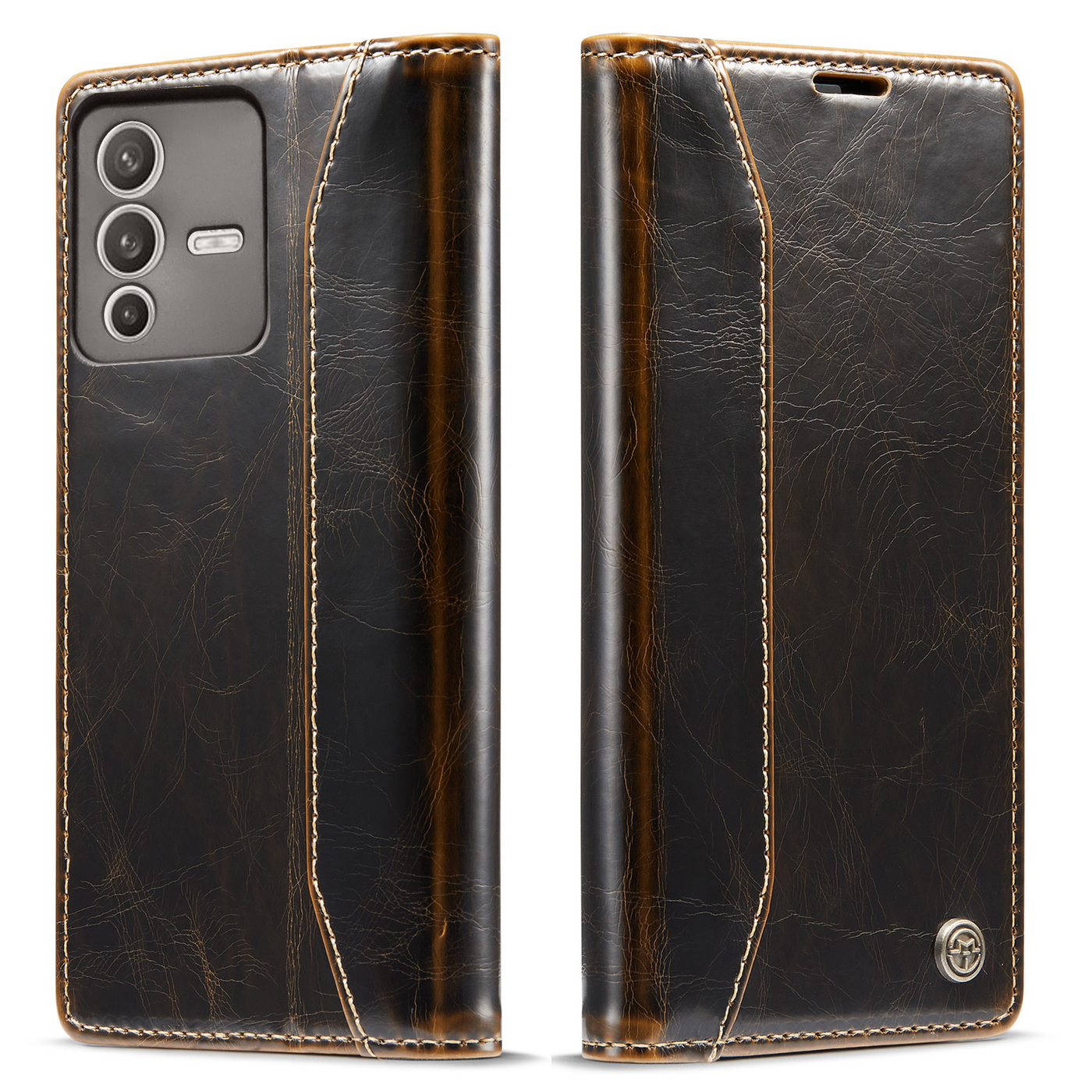 Excelsior Premium PU Leather Wallet flip Cover Case For Vivo V23 5G