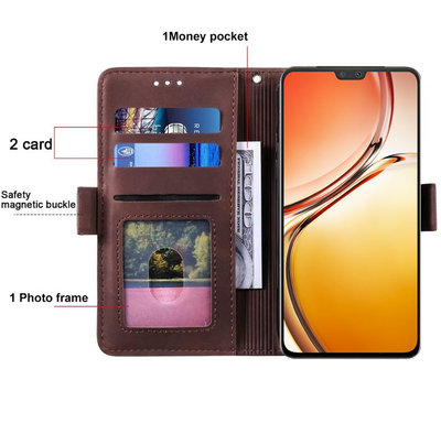 Vivo V23 Pro  Leather Wallet flip case cover with card slots by Excelsior