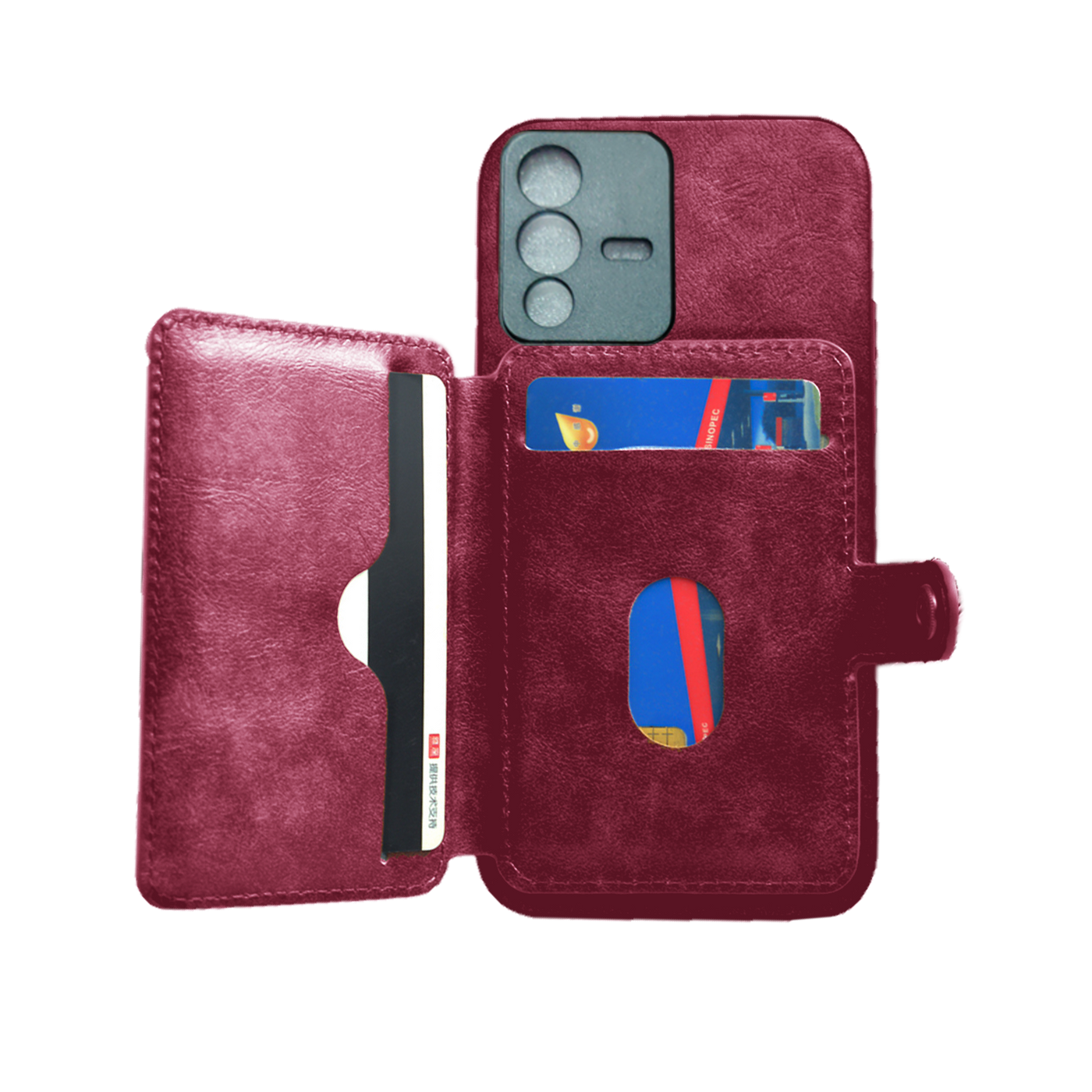 Excelsior Premium Card Holder | PU Leather Back Cover case for Vivo V23 Pro