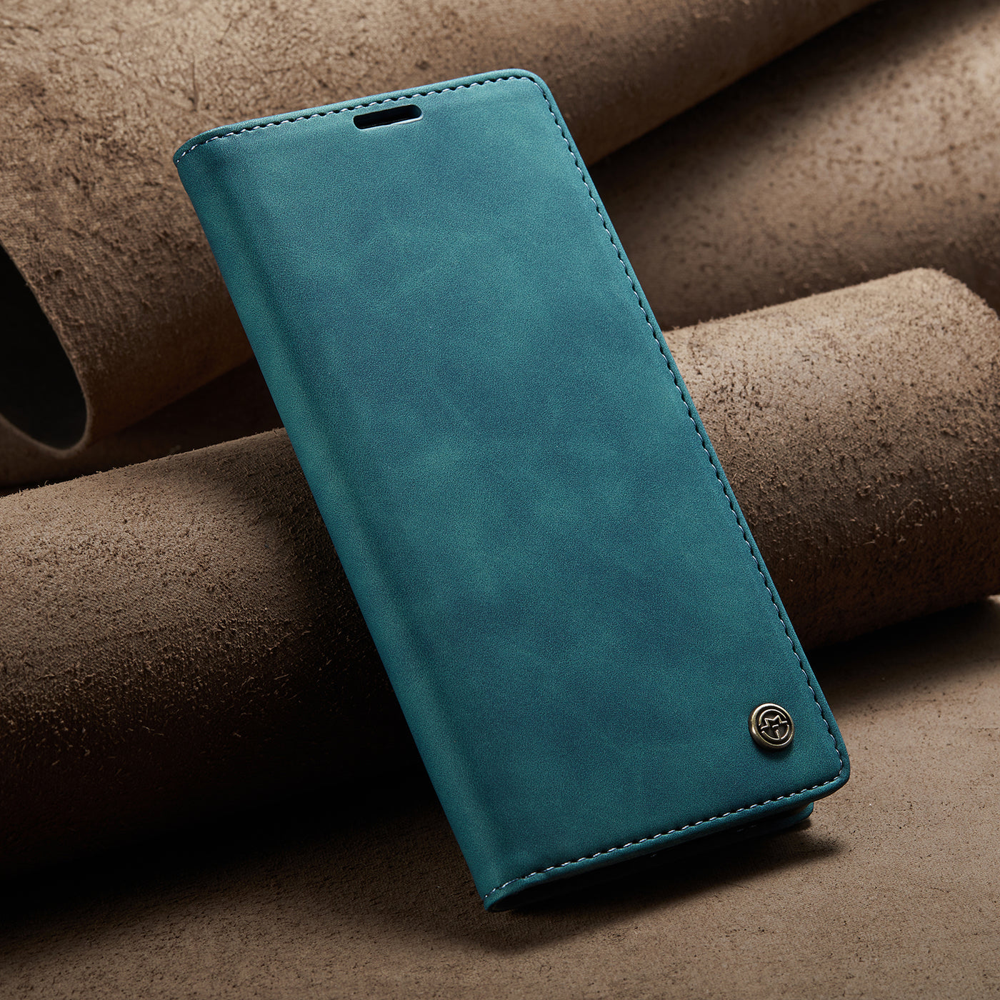 Vivo V23 Pro Blue color leather wallet flip cover case By excelsior