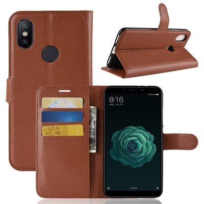 Excelsior Premium PU Leather Wallet flip Cover Case For Xiaomi Mi A2