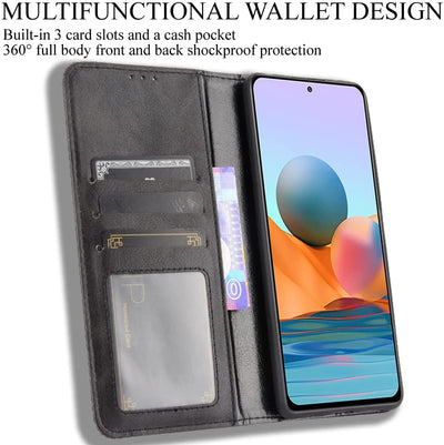 Xiaomi Redmi Note 10 Pro Max full body protection Leather Wallet flip case cover by Excelsior