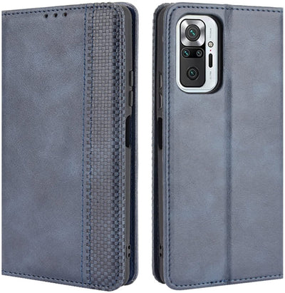 Xiaomi Redmi Note 10 Pro Max blue color leather wallet flip cover case By excelsior