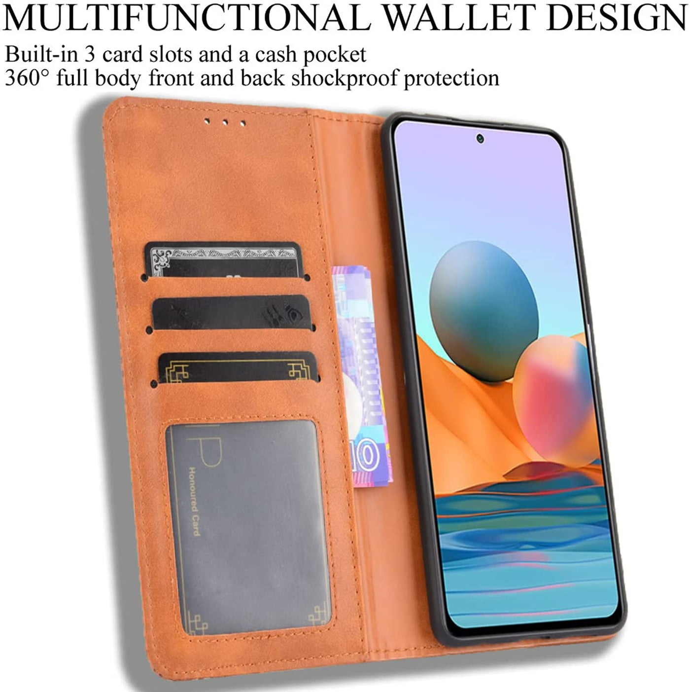 Excelsior Premium Leather Wallet Flip Cover Case For Xiaomi Redmi Note 10 Pro Max