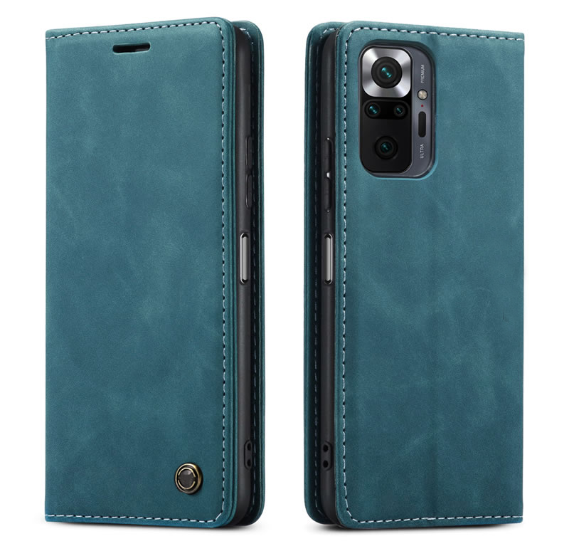 Xiaomi Redmi Note 10 Pro Max blue color leather wallet flip cover case By excelsior