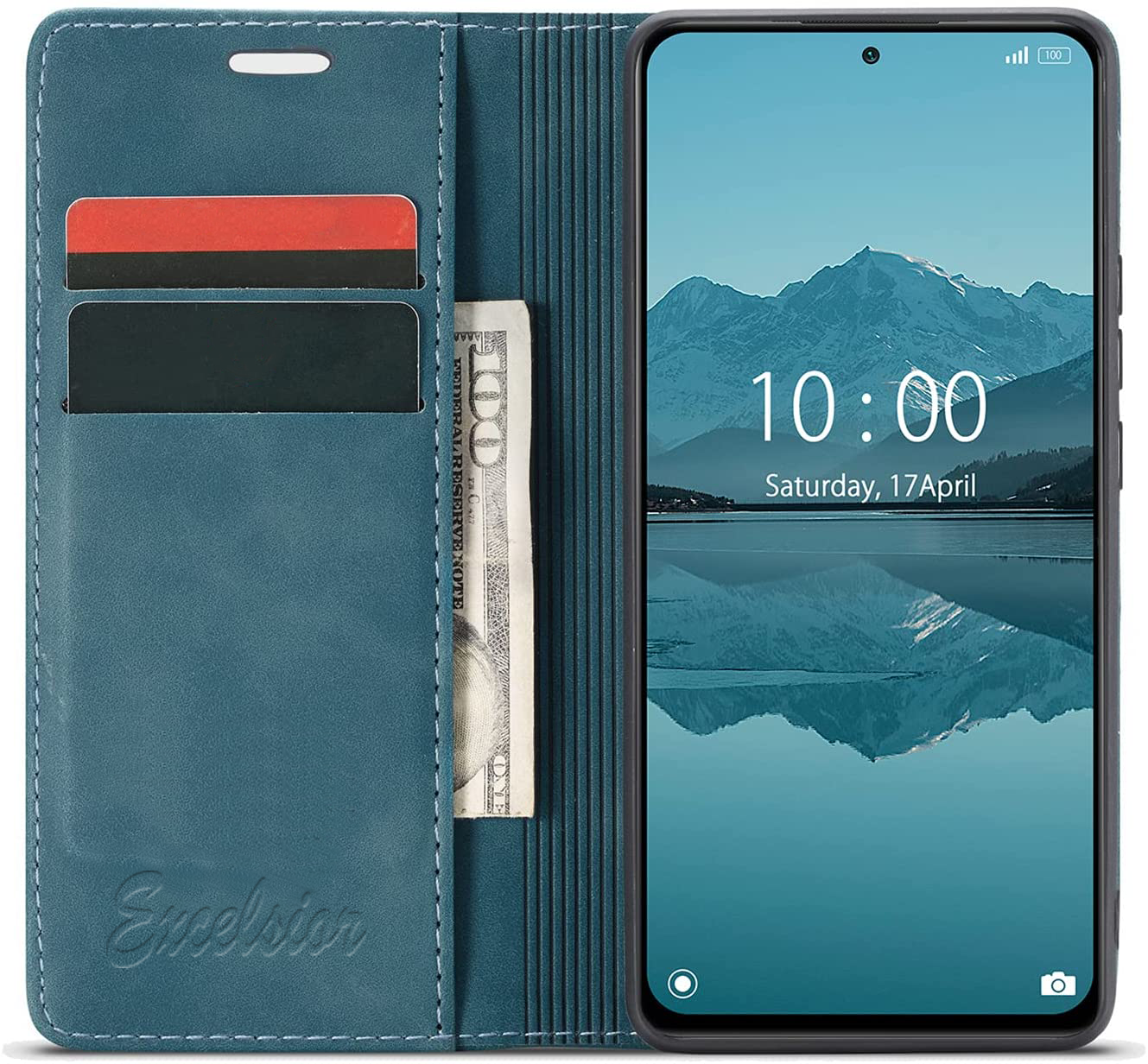 Xiaomi Redmi Note 10 Pro Max Leather Wallet flip case cover with card slots by Excelsior